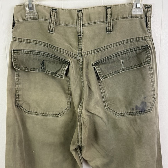 True VINTAGE MADEWELL Womens Twill PANTS 28 X 29 Work Wear Retro 50s Grunge - Picture 9 of 16